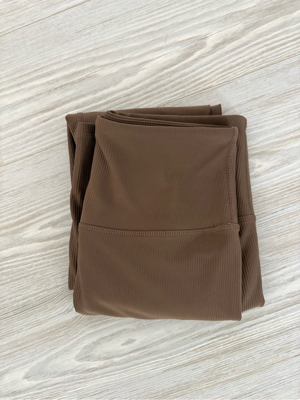 Varley Ribbed High Rise 7/8 Leggings – Brown – Size M
